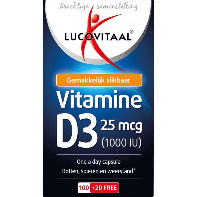 Lucovitaal Vitamine D3 25 mcg capsules