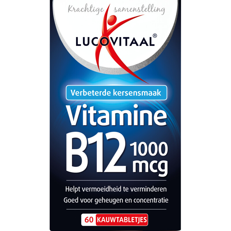 Lucovitaal Vitamine B12 1000mcg kauwtabletjes