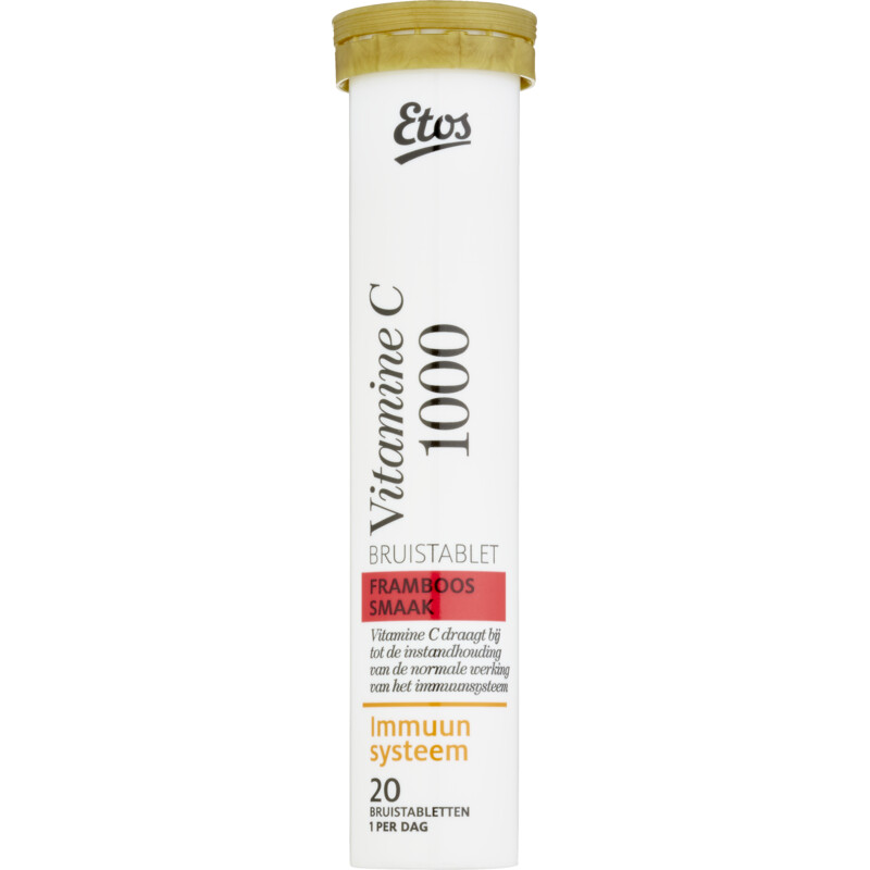 Etos Vitamine C 1000 mg Bruistablet Framboos