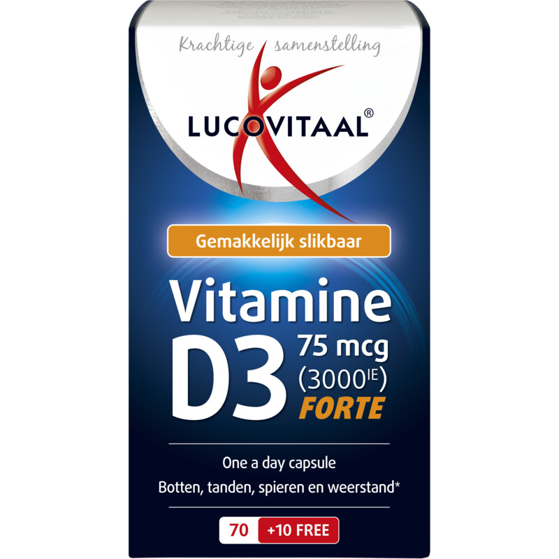 Lucovitaal D3 75mcg forte vitamine capsules