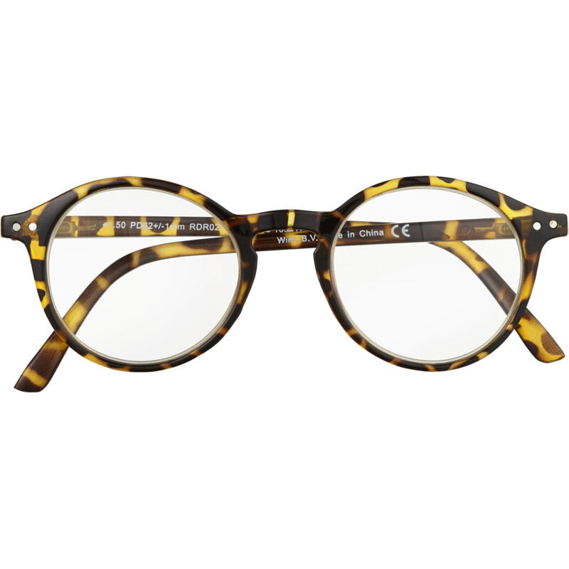 Etos Leesbril bruin rond +1,5