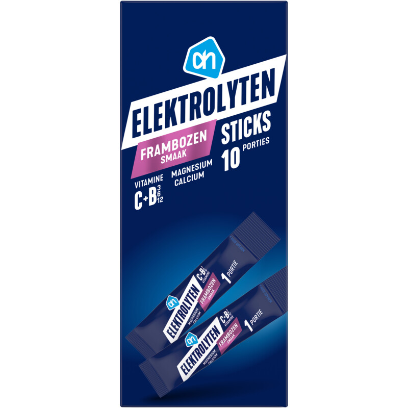 AH Elektrolyten sticks frambozen smaak