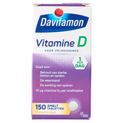 Davitamon Vitamine D 75mcg smelttabletten