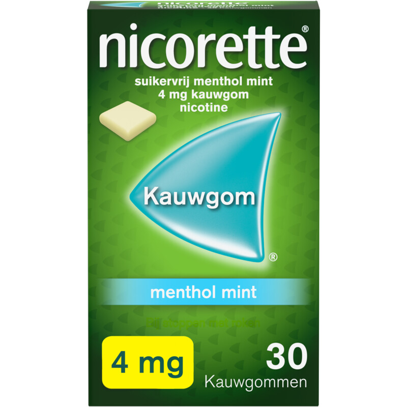 Nicorette Menthol mint kauwgom 4mg