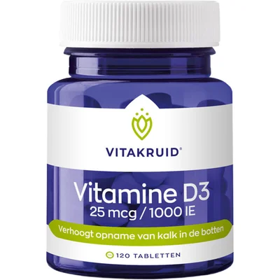 Vitakruid Vitamine D3 25mcg/1000IE
