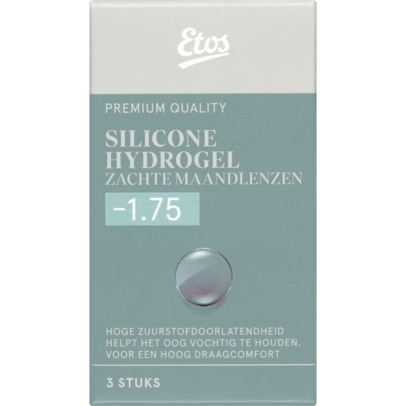 Etos Silicone zachte maandlenzen -1.75