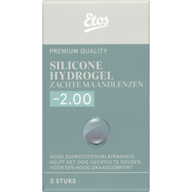 Etos Silicone zachte maandlenzen -2.00