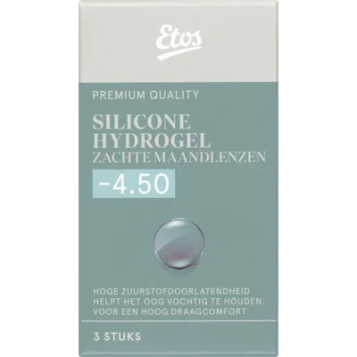 Etos Silicone zachte maandlenzen -4.50