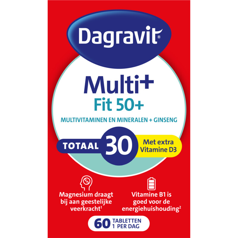 Dagravit Vitaal 60+ totaal multivitaminen