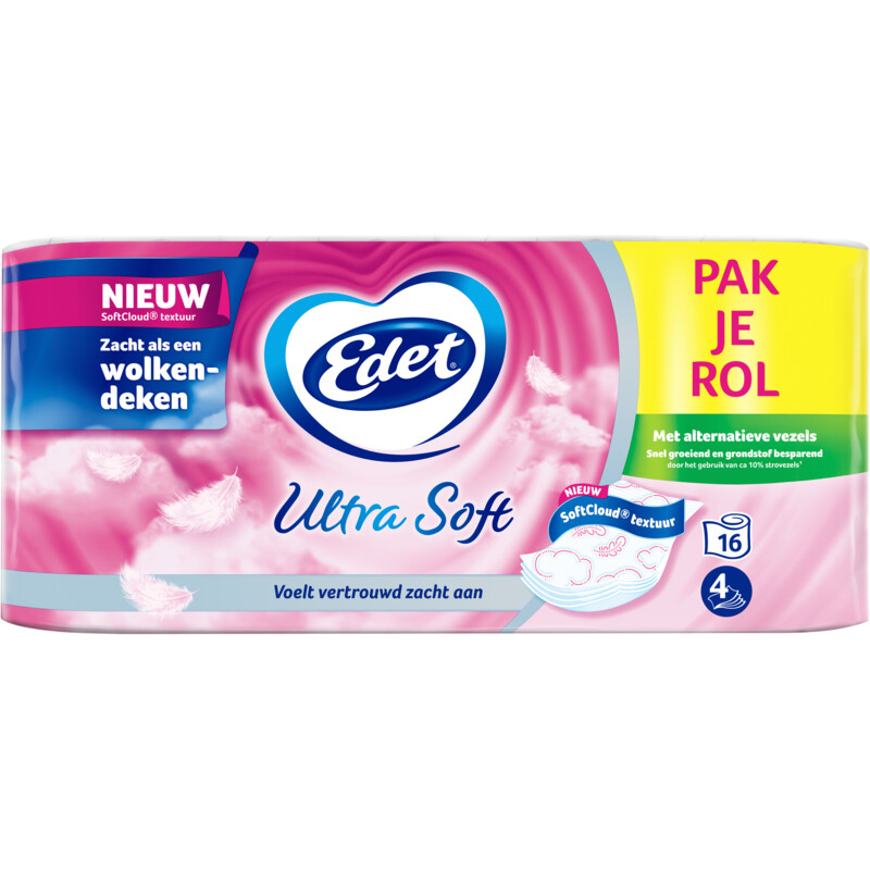 Edet Ultra soft toiletpapier stro voordeelpak
