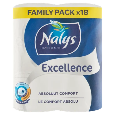 Nalys Excellence 5-laags maxi-vel toiletpapier
