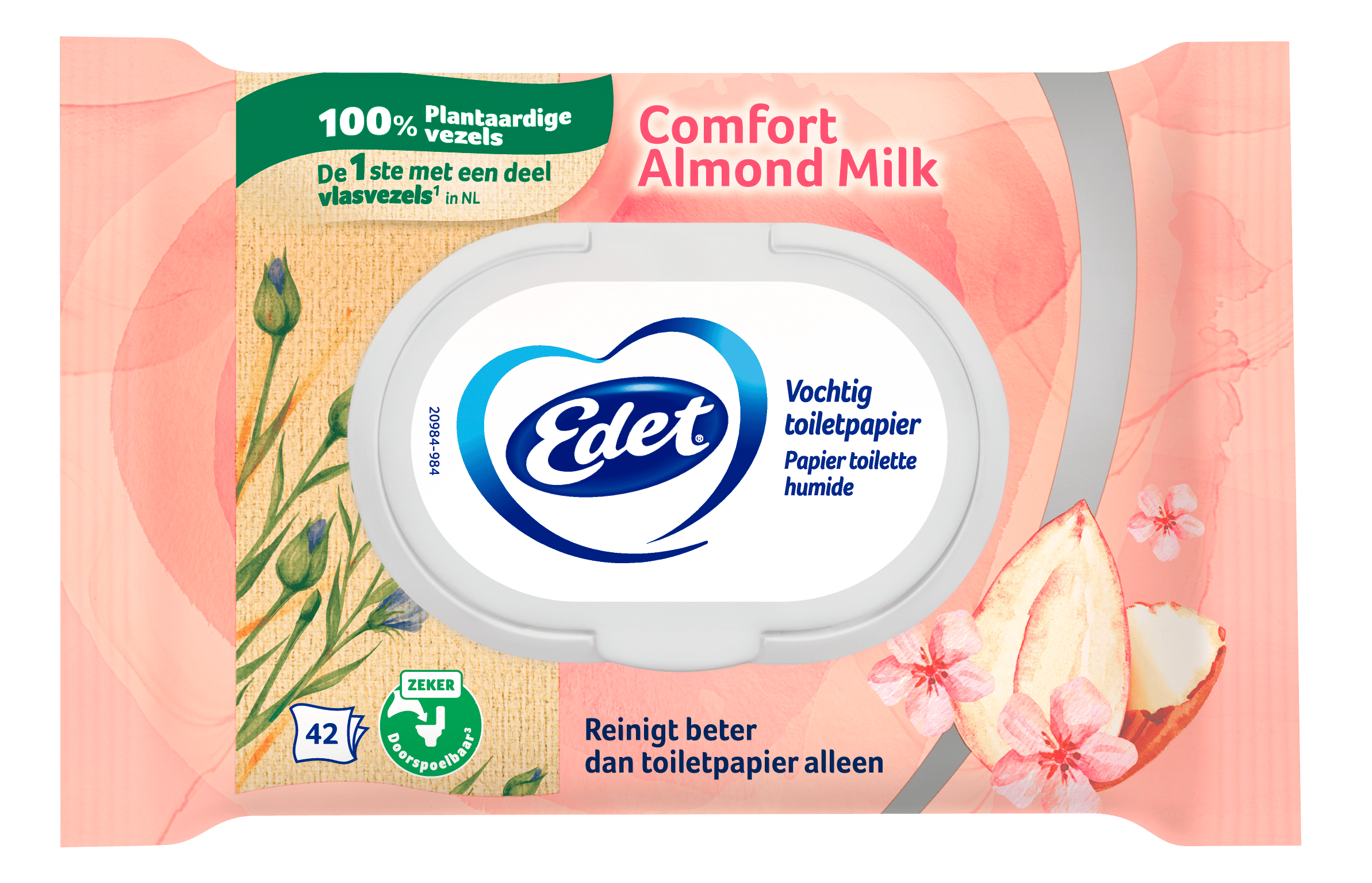 Edet Amandelmelk vochtig toiletpapier