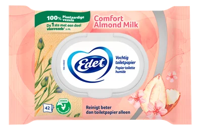 Edet Amandelmelk vochtig toiletpapier