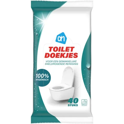 AH Toilet reinigingsdoekjes vochtig