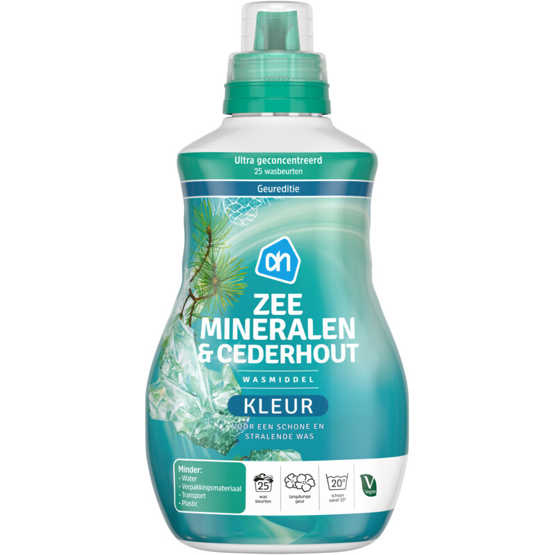 AH Wasmiddel kleur zeemineralen & cederhout