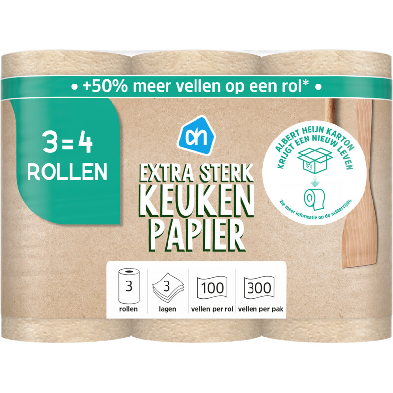 AH Keukenpapier recycled 3-laags
