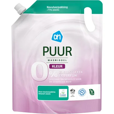 AH Puur wasmiddel kleur navulling