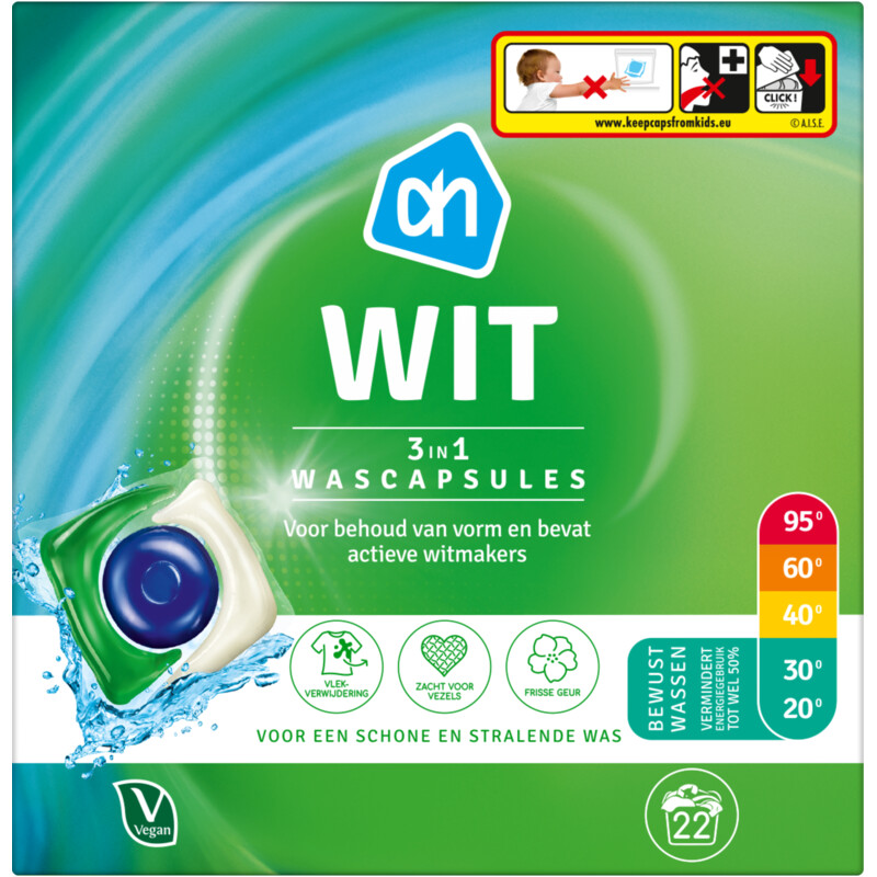 AH Wascapsules 3-in-1 wit