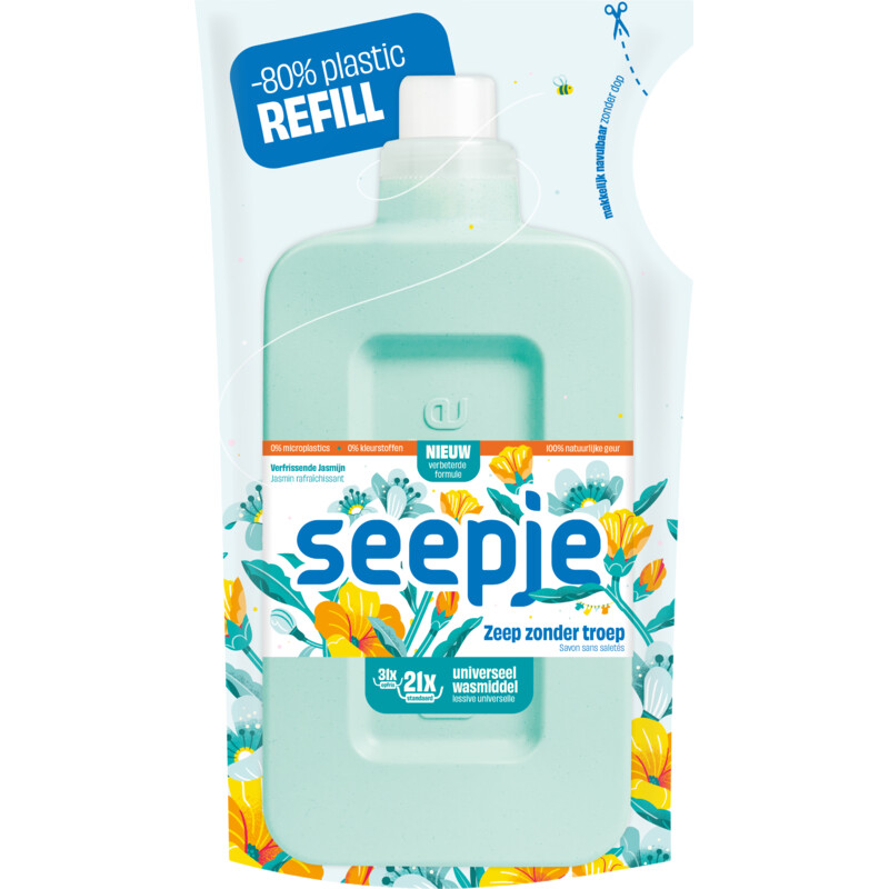 Seepje Wasmiddel navulzak universeel