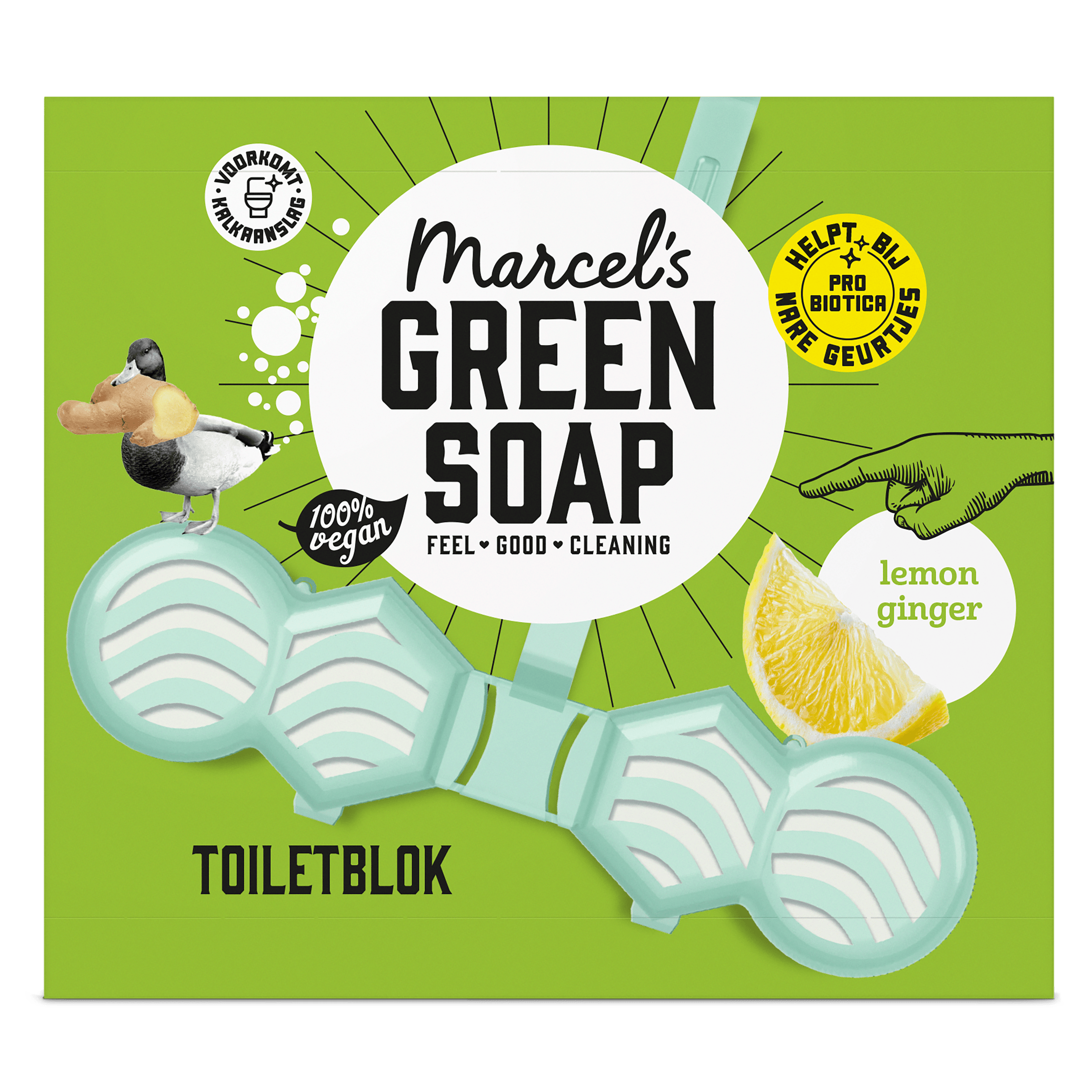 Marcel's Green Soap Toiletblok lemon ginger