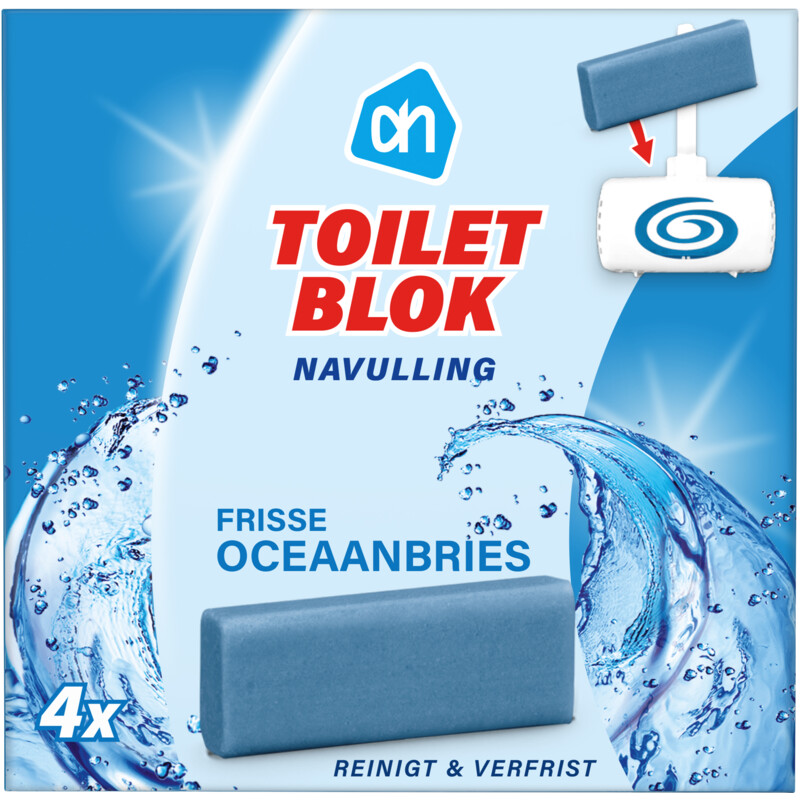 AH Toiletblok frisse oceaanbries navulling