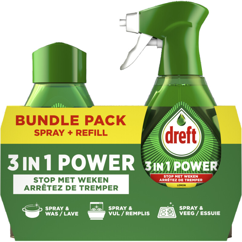 Dreft 3in1 power spray bundle pack citroen