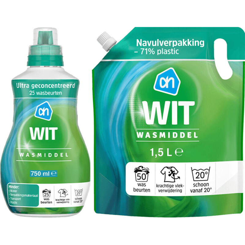 AH wasmiddel wit pakket