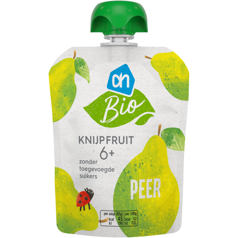 AH Biologisch Knijpfruit peer 6+