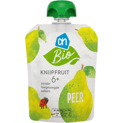 AH Biologisch Knijpfruit peer 6+
