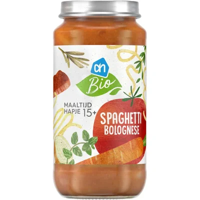 AH Biologisch Maaltijdhapje spaghetti bolognese 15+