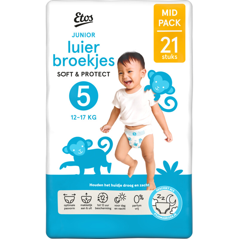 Etos Junior luierbroekjes soft & protect 5