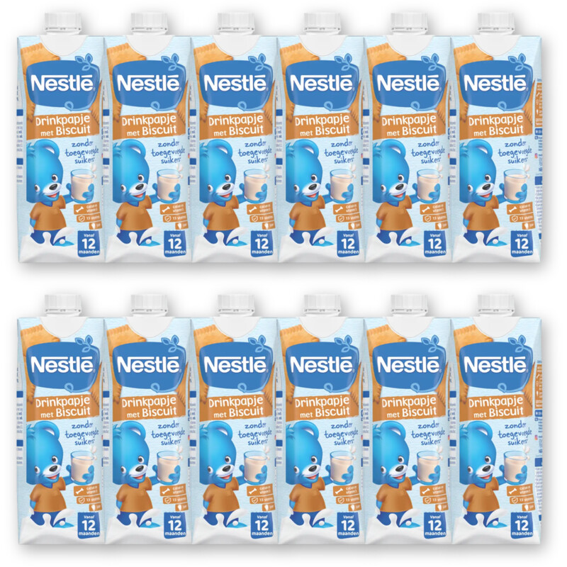 Nestlé Drinkpapje met biscuit vanaf 12 mnd 12pk