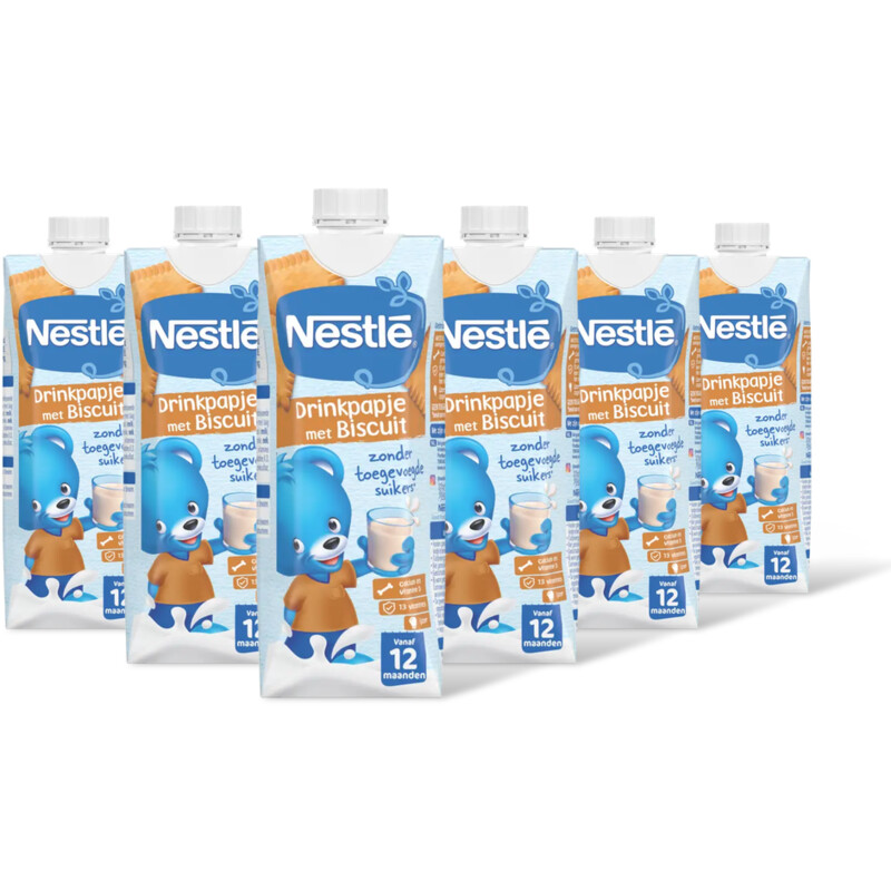 Nestlé Drinkpapje met biscuit vanaf 12 mnd 6pck