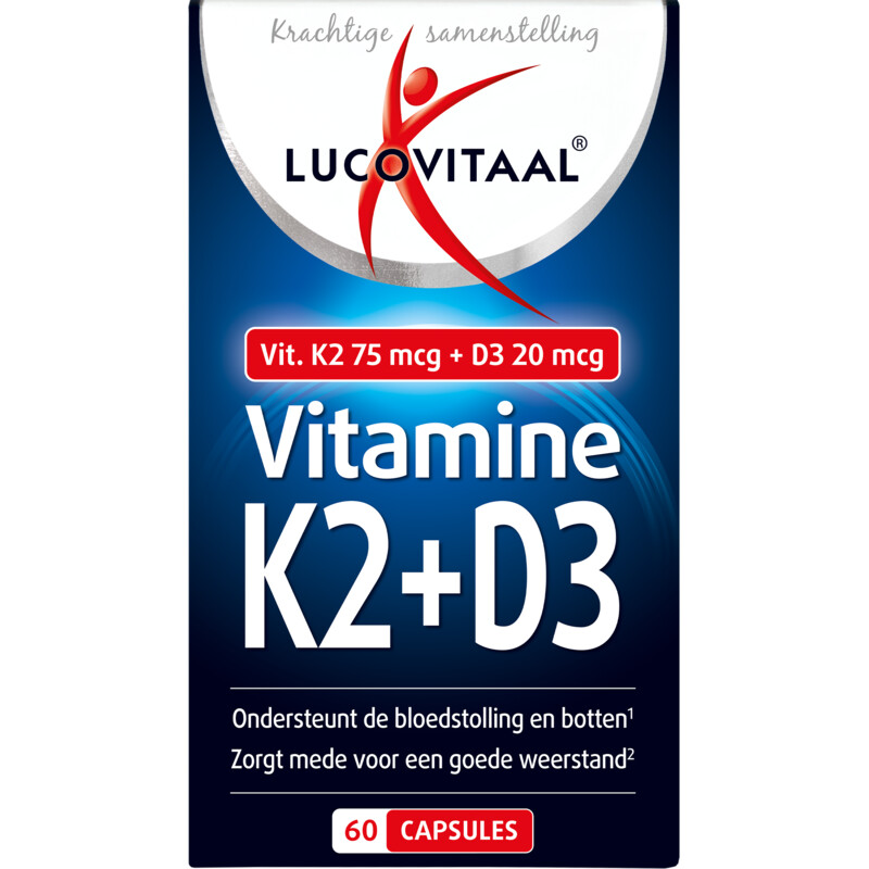 Lucovitaal K2 + D3 vitamine capsules