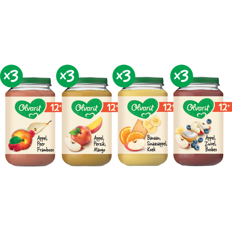Olvarit Variatiemenu fruit 12m+