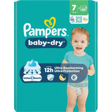 Pampers Baby-dry luiers maat 7