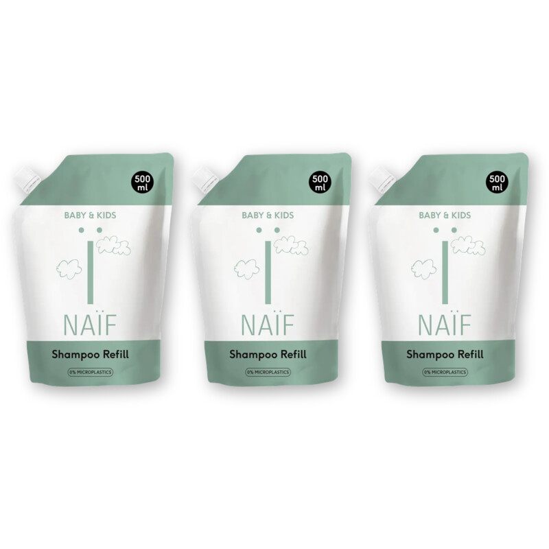 Naïf Baby&kids nourishing shampoo refill 3pk