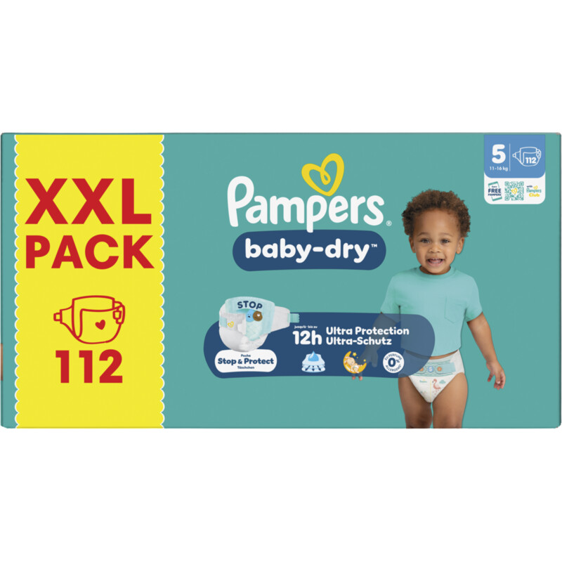 Pampers Baby-dry luiers maat 5 XXL pack
