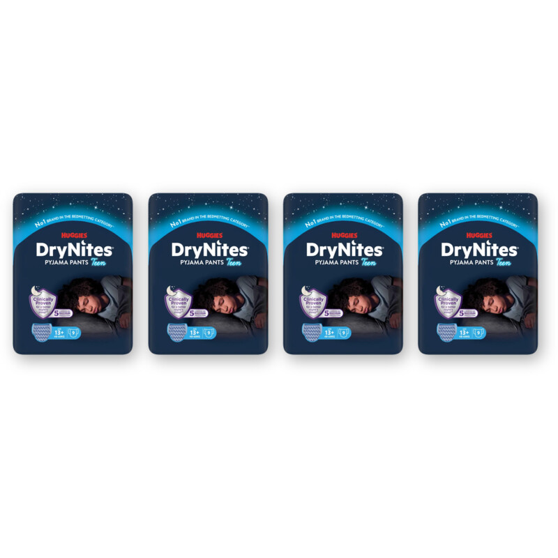 Huggies DryNites luierbroekjes jongen 13+ jr 4pk