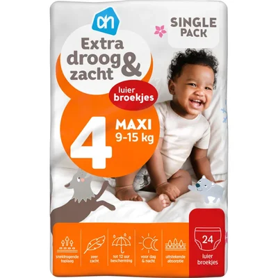 AH Extra droog en zacht pants maat 4