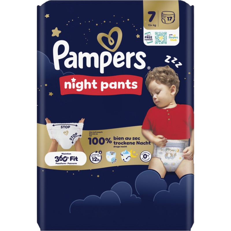 Pampers Night pants luierbroekje maat 7