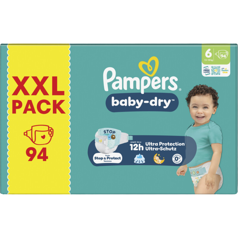 Pampers Baby-dry luiers maat 6 XXL pack