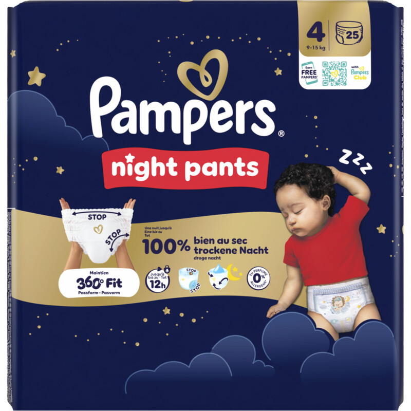 Pampers Night pants luierbroekje maat 4