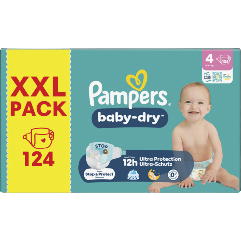 Pampers Baby-dry luiers maat 4 XXL pack