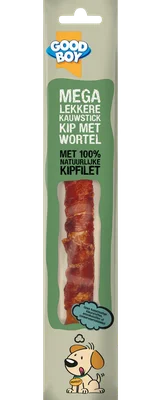Good boy Mega lekkere kauwstick kip met wortel