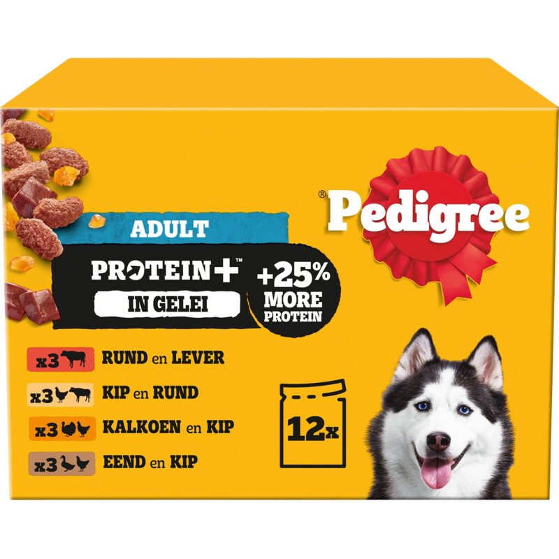 Pedigree Adult protein+ selectie in gelei