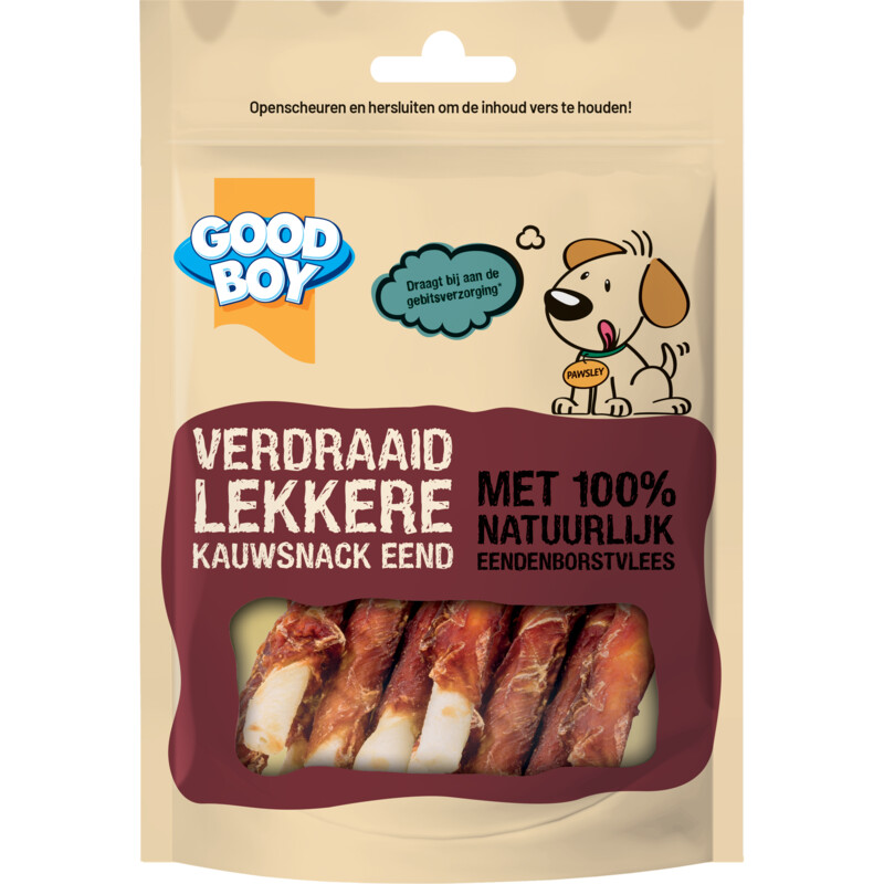 Good boy Verdraaid lekkere kauwsnack eend
