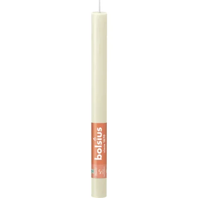Bolsius Dinerkaars rustiek ivoor 27cm