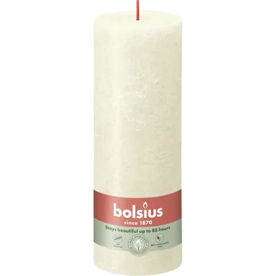 Bolsius Rustieke kaars ivoor 19cm