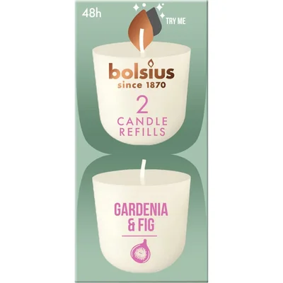 Bolsius Navulling clean light gardenia fig